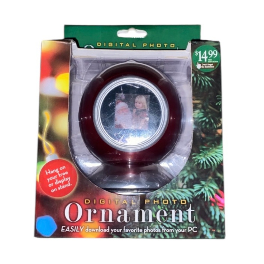 Digital Photo Christmas Tree Ornament Screen Display New Unused